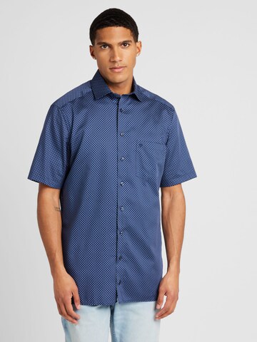 OLYMP Regular Fit Hemd in Blau: Vorderseite