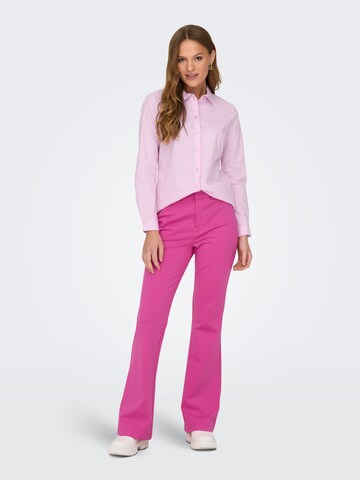 évasé Pantalon à plis 'PEACH' ONLY en rose