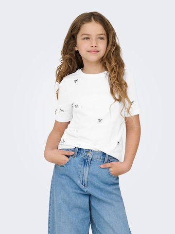 ONLY GIRLS T-shirt 'KOGKETTY' i vit: framsida