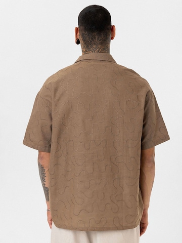 Dandalo Comfort fit Button Up Shirt 'Dylan' in Brown