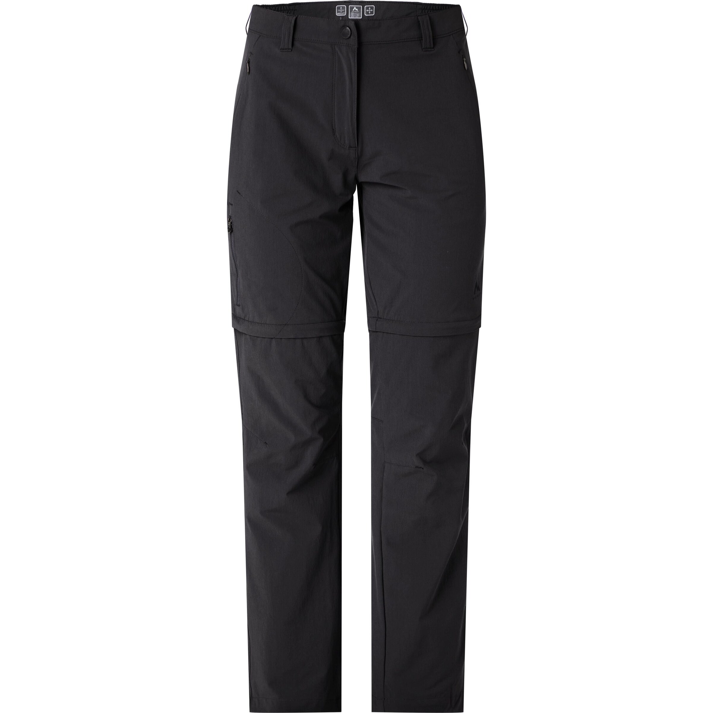 MCKINLEY Regular Outdoorhose 'Malik II' in Schwarz: Vorderseite