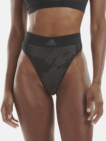 ADIDAS ORIGINALS String ' THONG ' in Zwart: voorkant