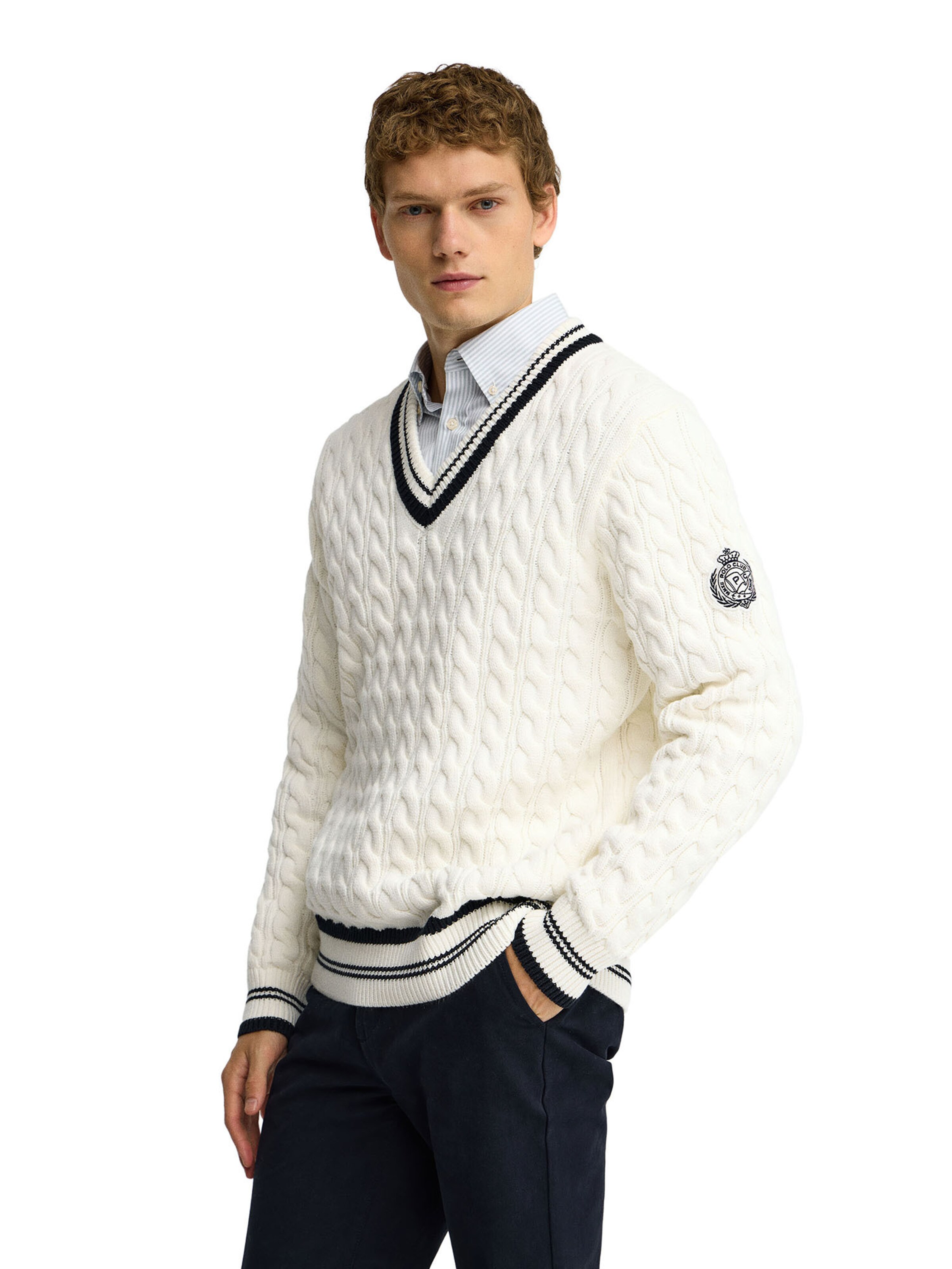 Polo Club Pullover in Beige
