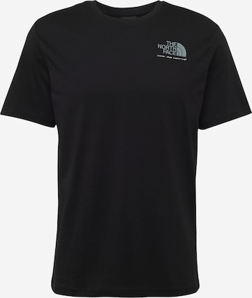 Tricou de la THE NORTH FACE pe negru: față