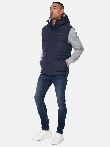 Threadbare Bodywarmer 'Athletic' in Blauw