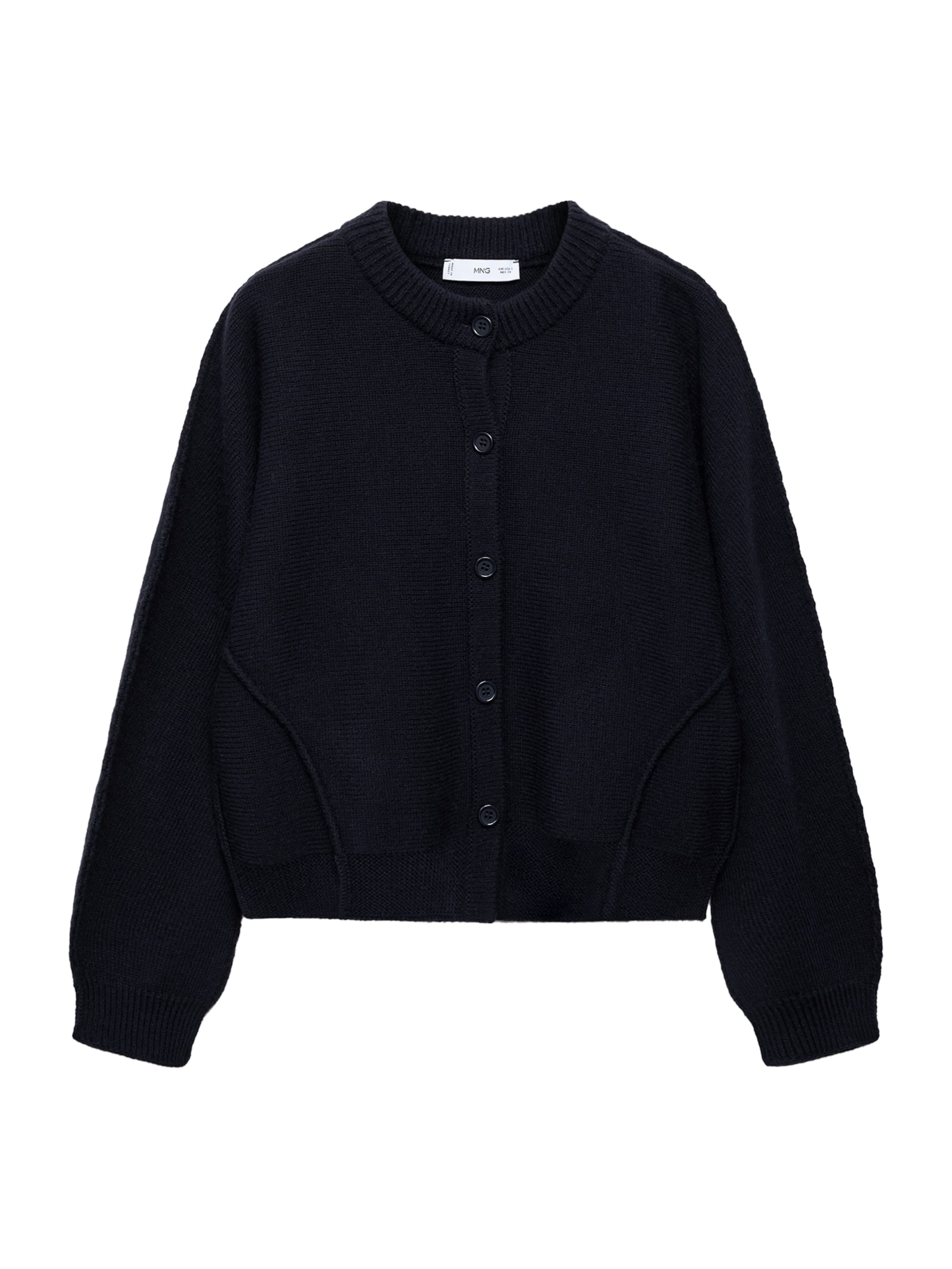 MANGO Gebreid vest 'Sea' in Blauw: voorkant