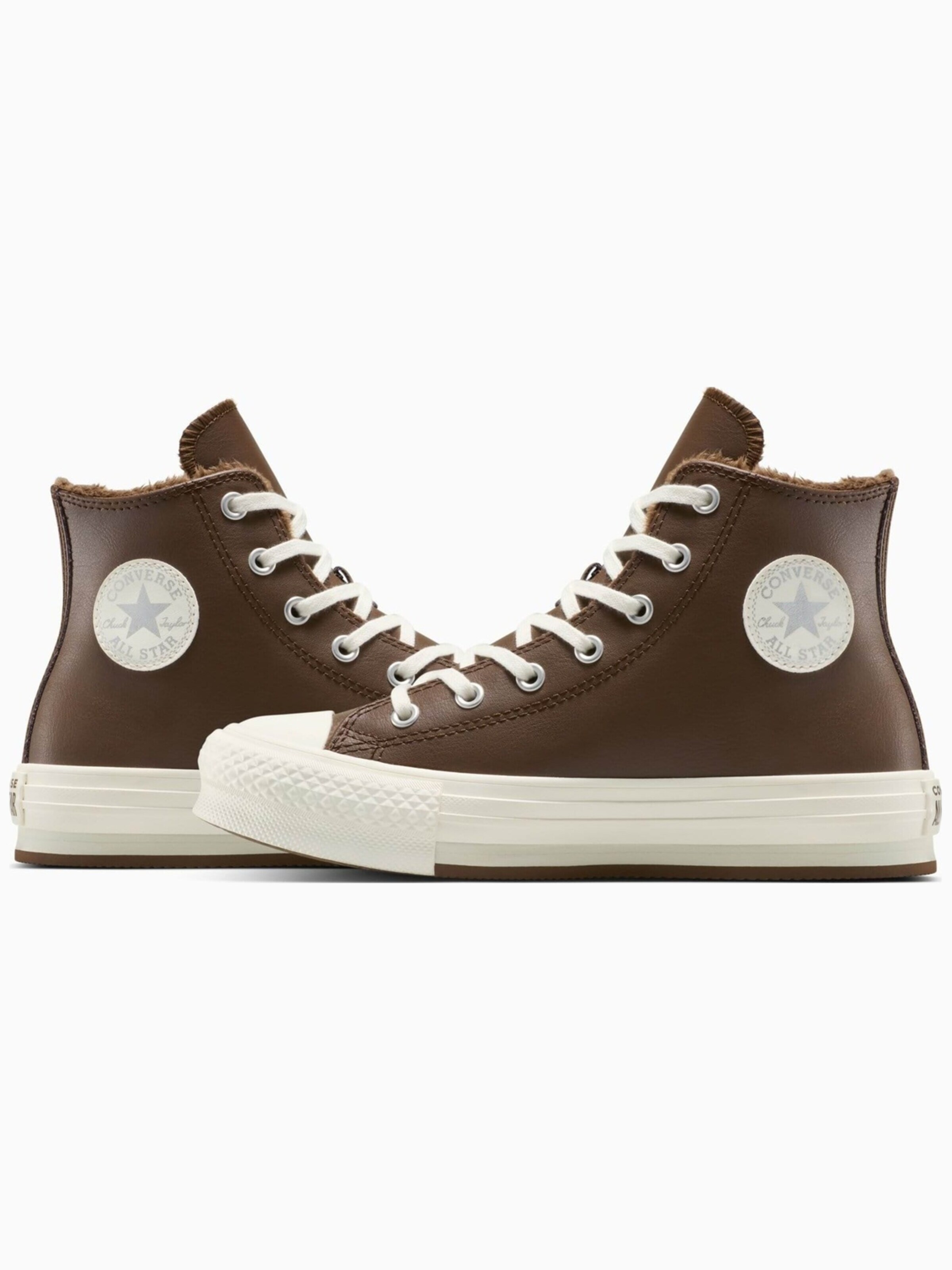 Baskets hautes 'Converse Chuck Taylor All Star Lift Leather Platform' CONVERSE en marron