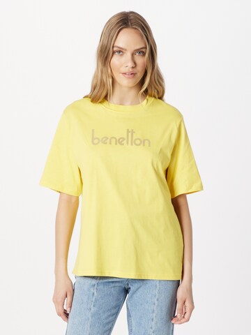 UNITED COLORS OF BENETTON T-Shirt in Gelb: Vorderseite