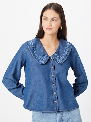 Whistles Blouse in Blauw: voorkant