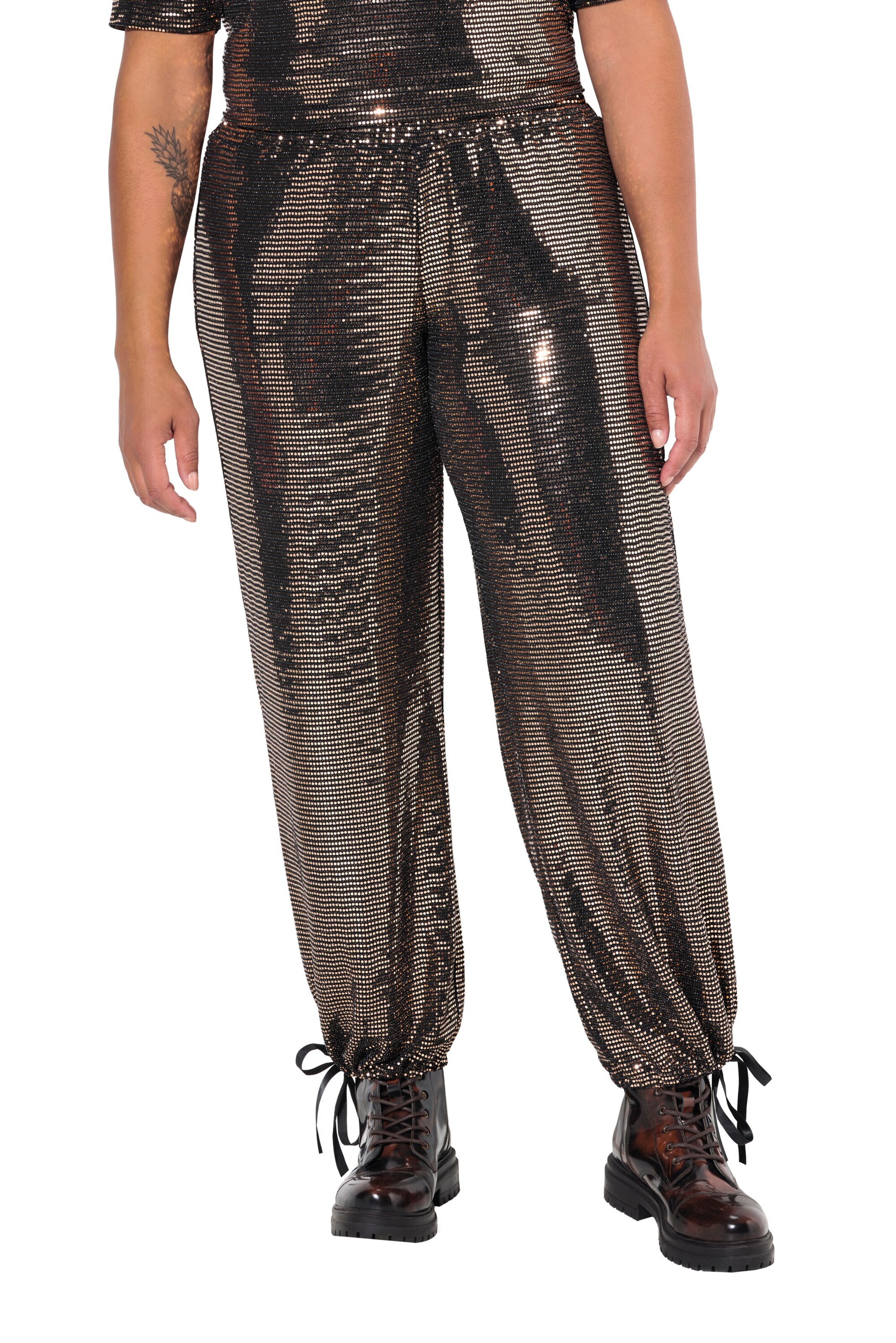 Angel of Style Tapered Broek in Brons: voorkant