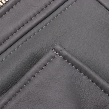 VERSACE Lederjacke / Ledermantel XXS in Grau