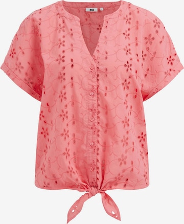 WE Fashion Blouse in Pink: front