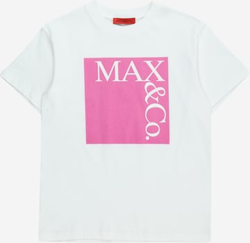 balts MAX&Co. T-Krekls: no priekšpuses