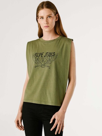 Pepe Jeans Shirt 'Bertha' in Groen: voorkant