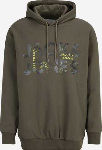 Jack & Jones Plus Sweatshirt in Green: front