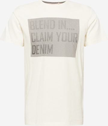 BLEND Shirt 'TEE' in Wit: voorkant