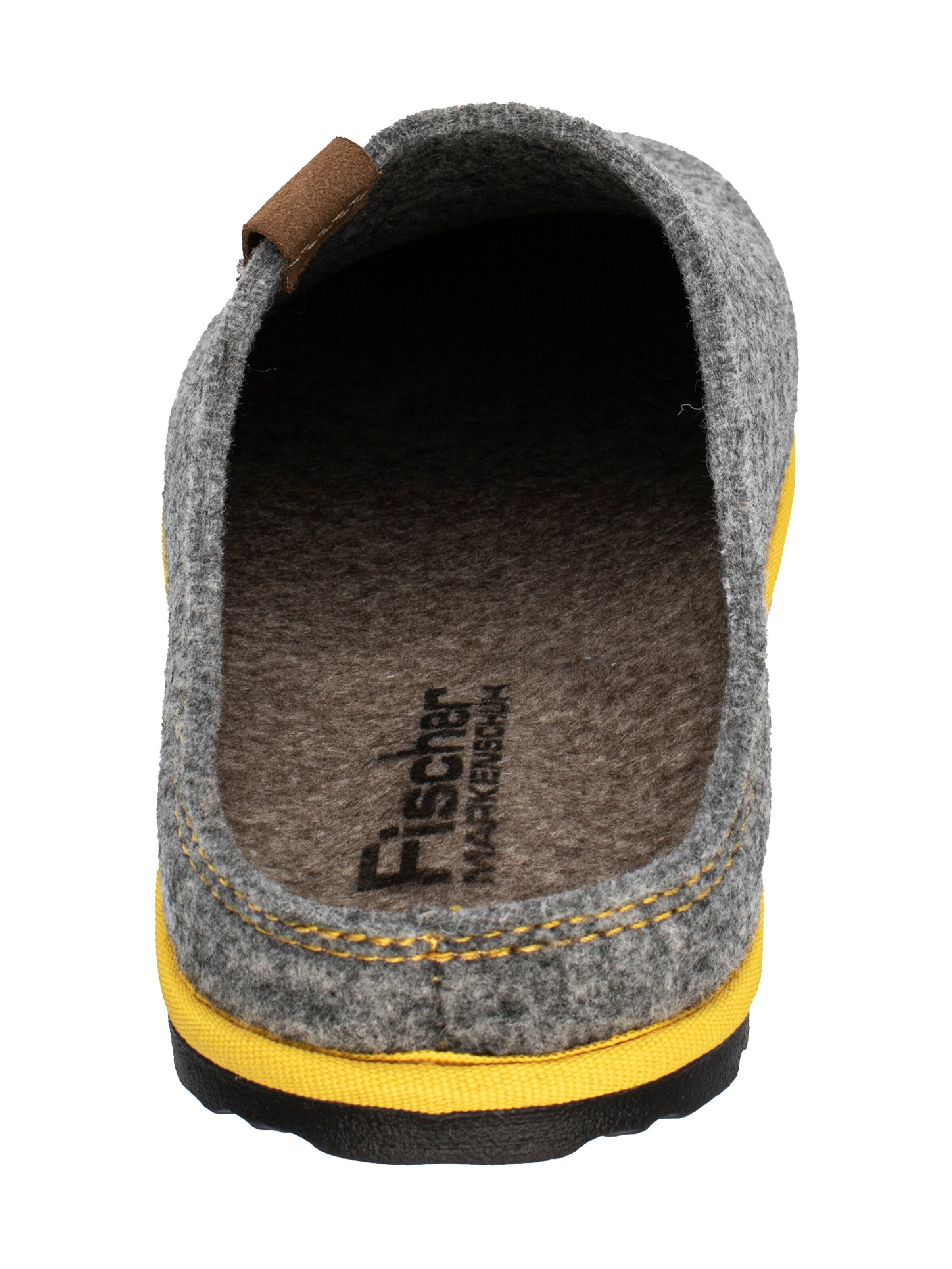 Fischer Markenschuh Slippers 'Helge' in Grey
