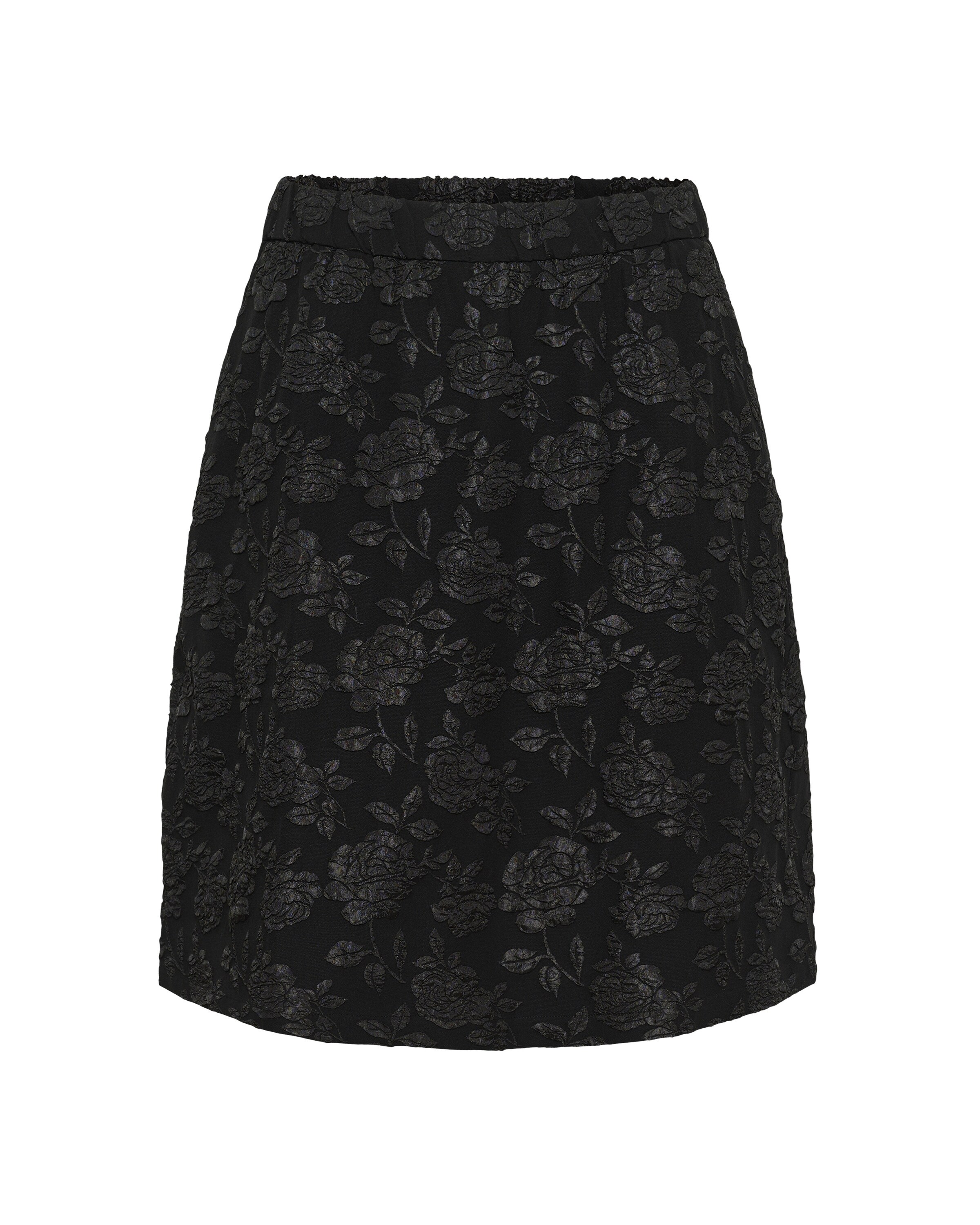 KAFFE CURVE Rock 'KCComina' in Schwarz: Vorderseite