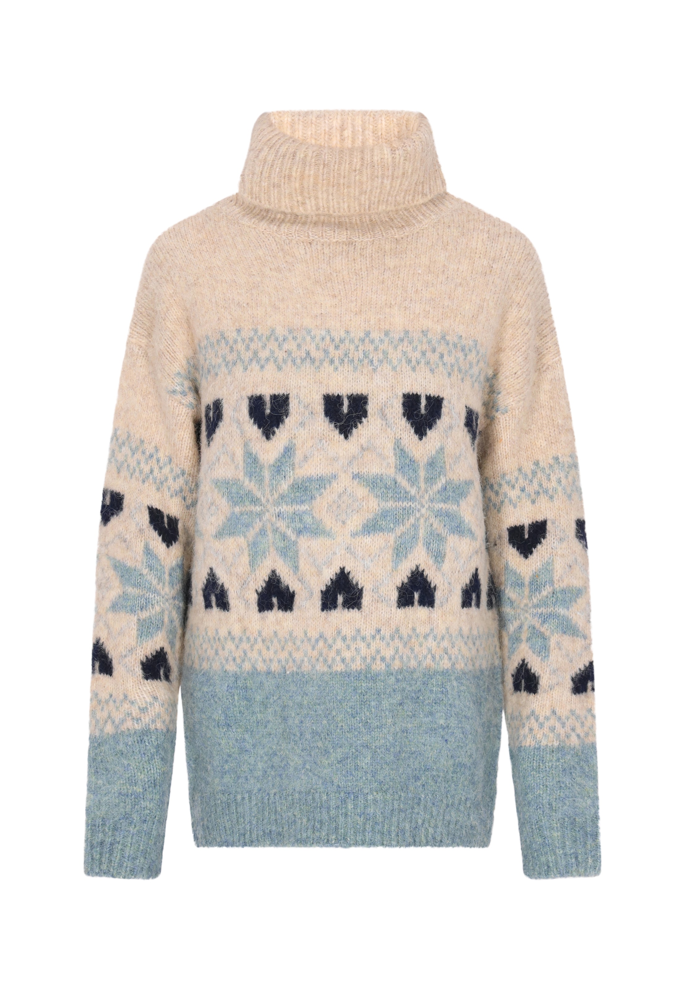 zils usha BLUE LABEL "Oversize" stila džemperis: no priekšpuses