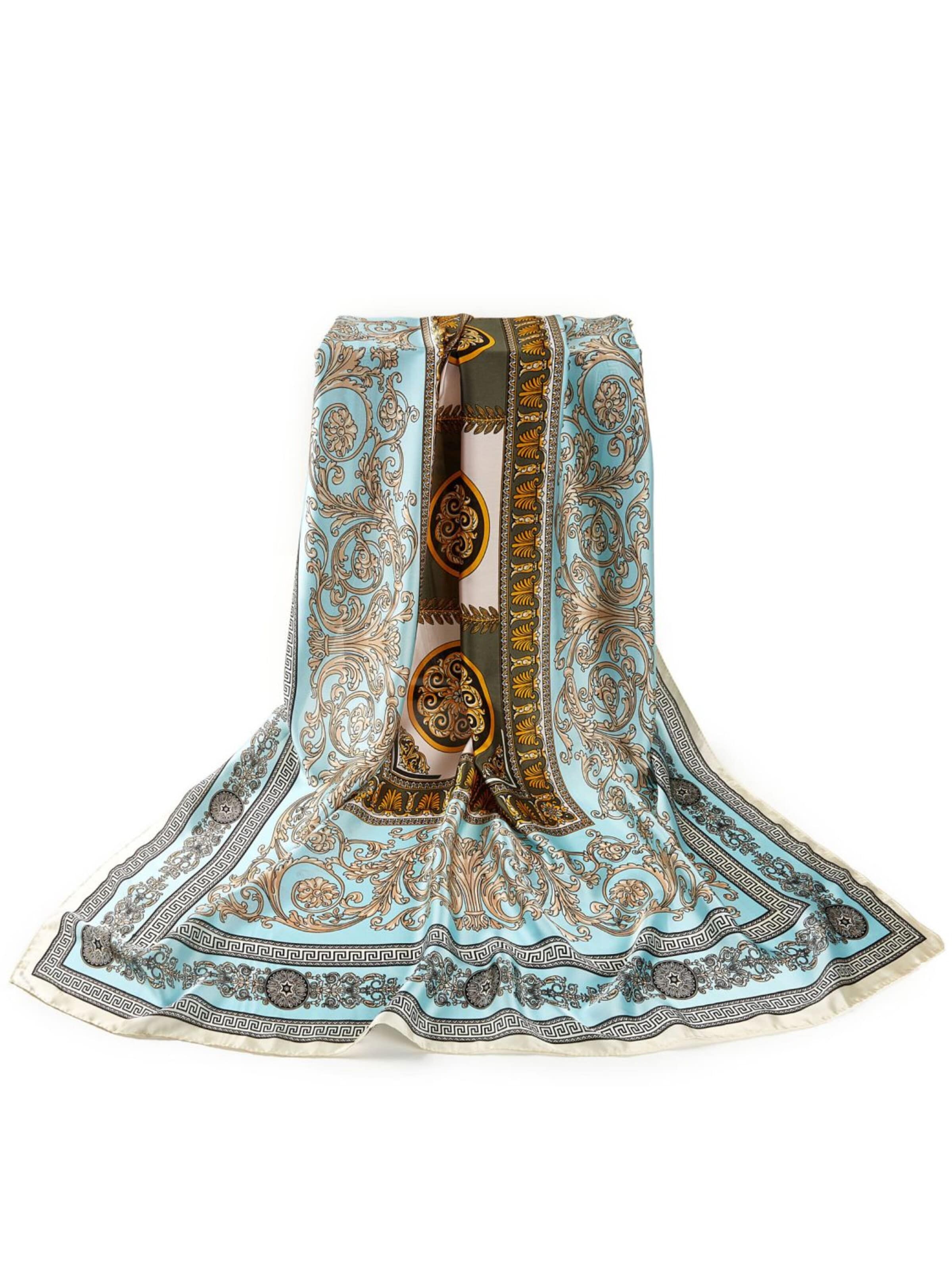 19V69 ITALIA - Chal 'Etole soie V PRINT' en azul