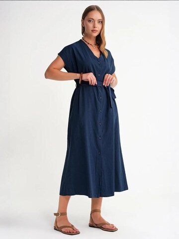 MixRay - Vestidos camiseiros em azul