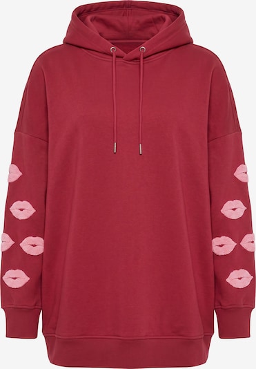 Studio Untold Sweatshirt in M-L in rosa / dunkelrot, Produktansicht