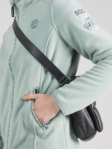 Soccx - Chaqueta polar 'Rock The Boat' en verde