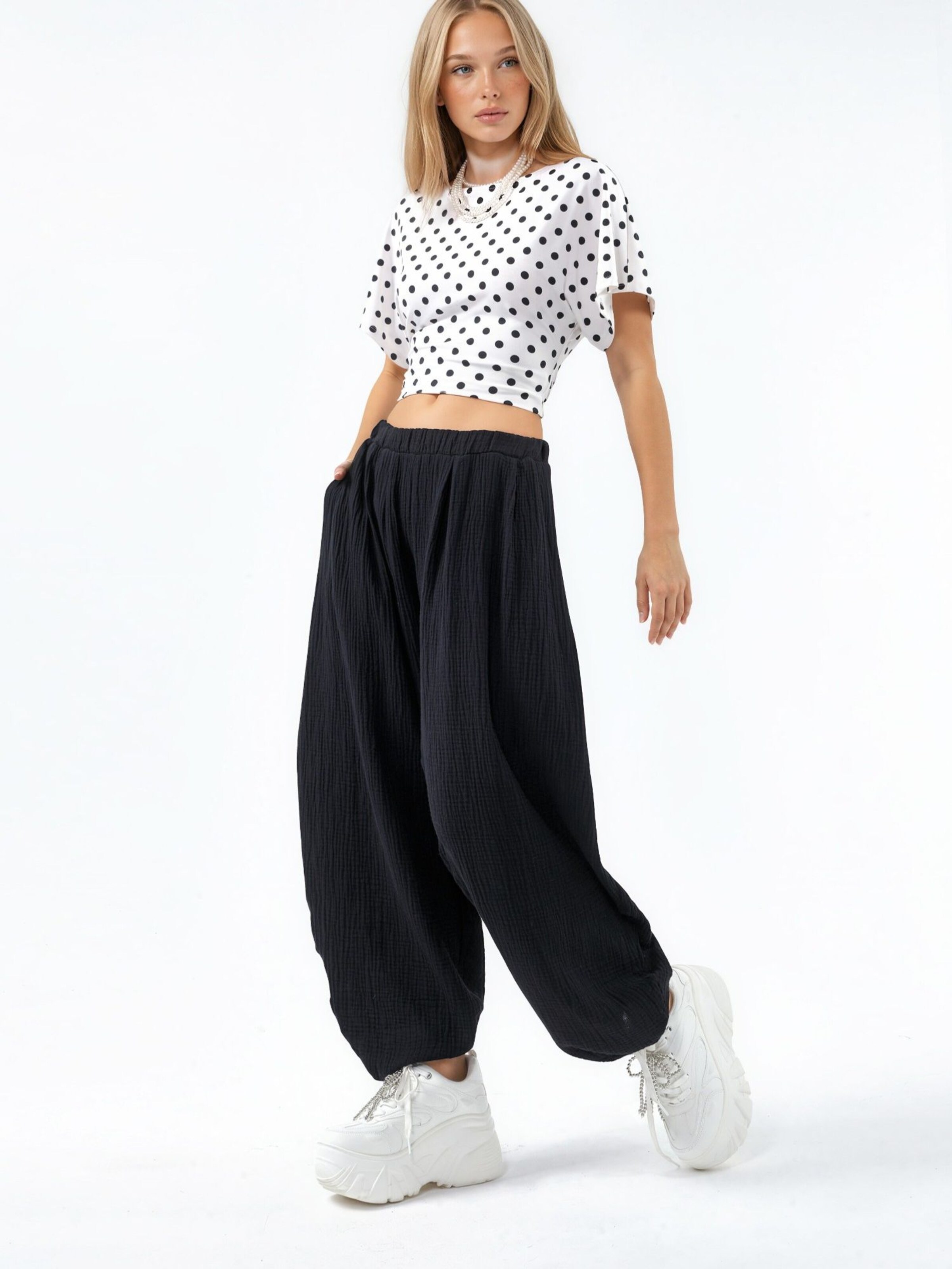 Effilé Pantalon Busem en noir