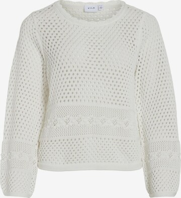 VILA Sweater in White: front