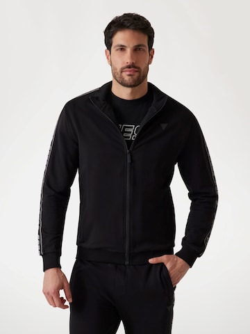 GUESS - Sudadera con cremallera 'Z2YQ12K6ZS1' en negro