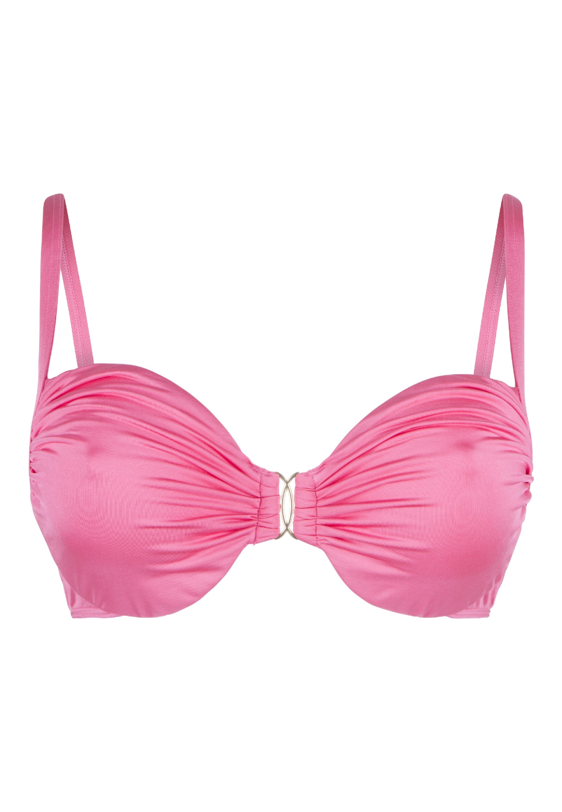LingaDore Balconette Bikini top in Pink: front