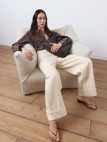 Loosefit Jean 'Eugenie' MANGO en blanc