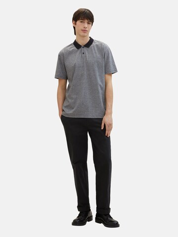 TOM TAILOR DENIM Poloshirt in Schwarz