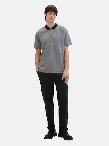 TOM TAILOR DENIM Poloshirt in Schwarz