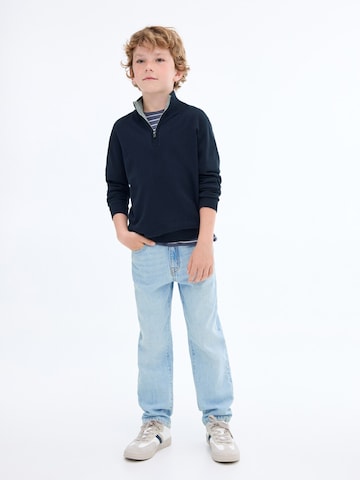 MANGO KIDS Широка кройка Дънки 'DAD' в синьо: отпред
