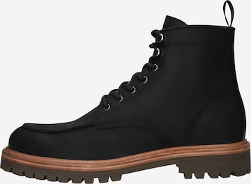 BLACKSTONE Boots med snörning 'Gasttown Redford EG569' i svart: framsida