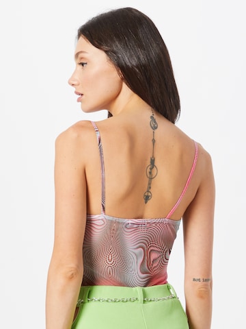 Nasty Gal - Body camiseta en rojo