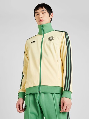 ADIDAS PERFORMANCE Sweat jacket 'Originals Summer Pack' in Yellow: front