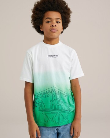 WE Fashion Särk, värv roheline: eest vaates