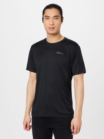 JACK WOLFSKIN Funktionsshirt in Schwarz: predná strana