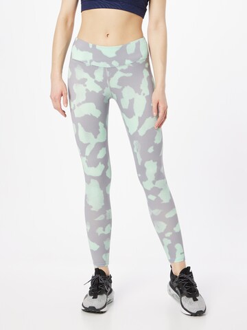 BURTON Skinny Workout Pants 'ROSETTE' in Green: front