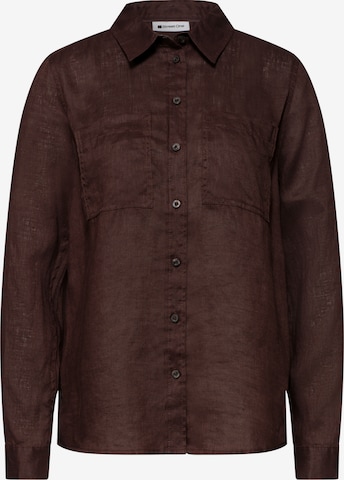 STREET ONE Blouse in Brown: front