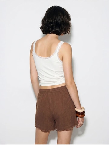 Wide leg Pantaloni 'Shorts' di Bianco Lucci in marrone