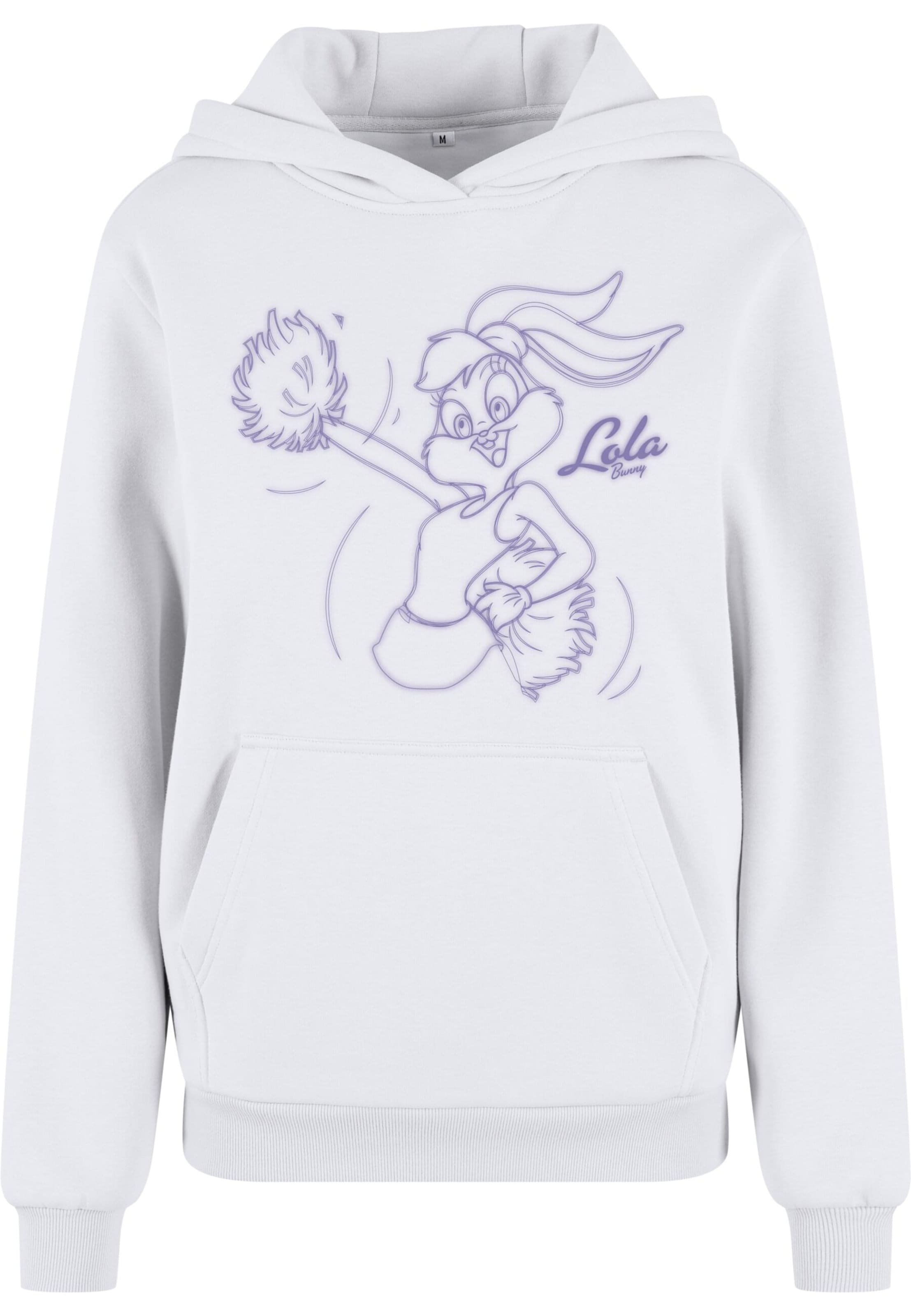 Merchcode Sweatshirt 'Lola Bunny' in Weiß: Vorderseite