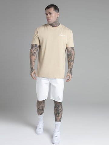 SikSilk T-Shirt in Beige