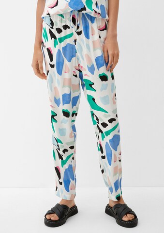 Effilé Pantalon s.Oliver en beige : devant