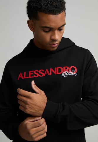 Alessandro Zavetti Sports sweatshirt in Black