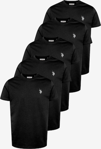 U.S. POLO ASSN. Paita 'Bertil' värissä musta: etupuoli