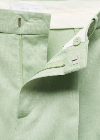 MANGO Široký strih Plisované nohavice 'Sevilla' - Zelená