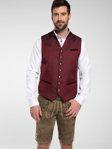 SPIETH & WENSKY Traditional vest in Red: front